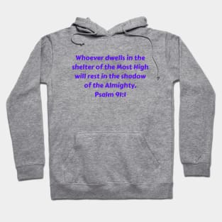 Bible Verse Psalm 91:1 Hoodie